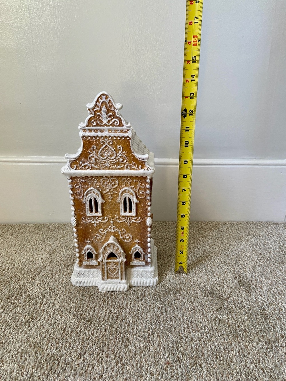 RAZ Imports Lighted LED Gingerbread House Townhouse Christmas Village - Picture 15 of 15
